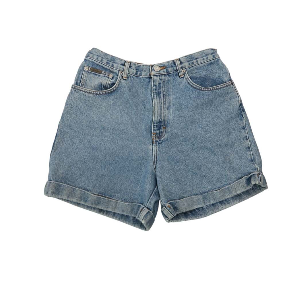Vintage 90s Calvin Klein Blue Denim High Rise Mom Shorts 30"
